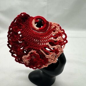 Crotchet small coin purse, pendant, or doll purse(?)